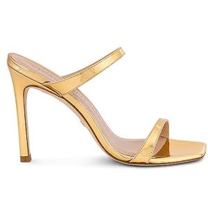 Stuart Weitzman Aleena 100 Stiletto in Gold!! Worn once!